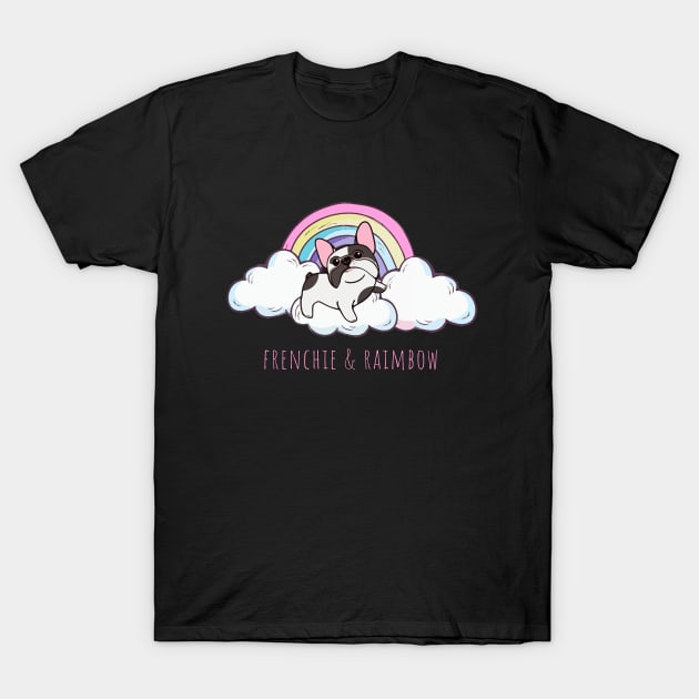 french bulldog raimbow for frenchie lover T-Shirt by Collagedream